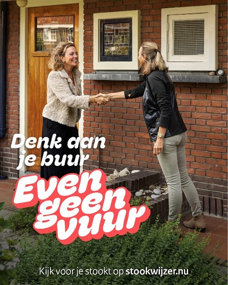 Afbeelding campagne Denk aan je buur, even geen vuur